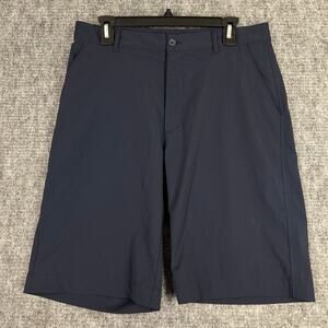Izod Shorts Teen 32 Blue Approved Schoolwear Uniform Bermuda Stretch‎